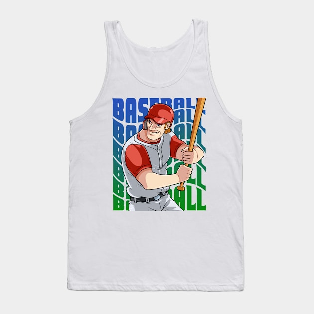 Baseball Player Boys Girls Youth Homerun Hitter Sports Tank Top by Noseking